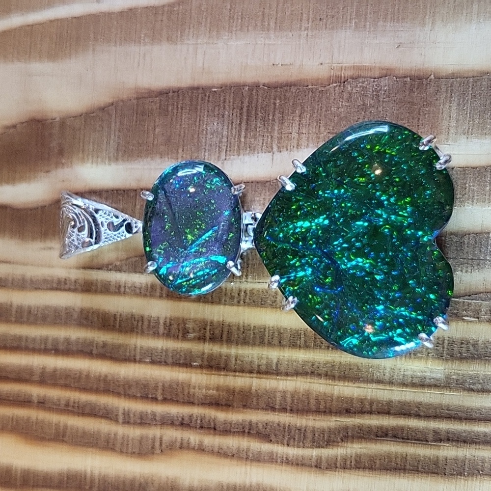 Beautiful Triplet Opal Pendant - NWOT